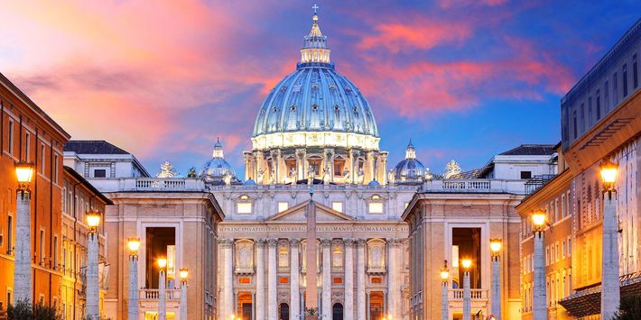 Der Petersdom in Rom.