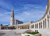 Der Basilikaplatz im portugisieschem Wallfahrtsort,