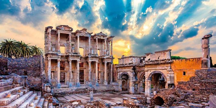 Ausgrabung in der antiken Stadt Ephesus.